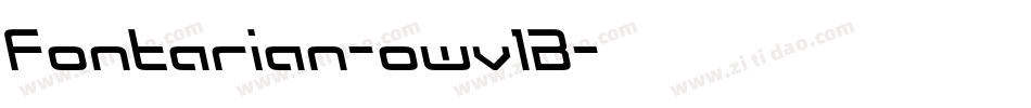 Fontarian-owv1B字体转换