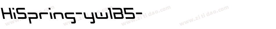 HiSpring-yw1B5字体转换