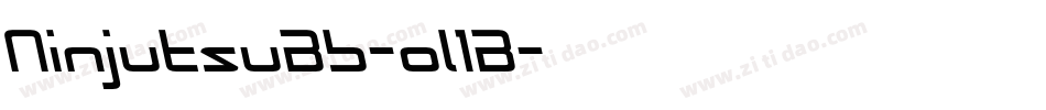 NinjutsuBb-ol1B字体转换 NinjutsuBb-ol1B字体转换