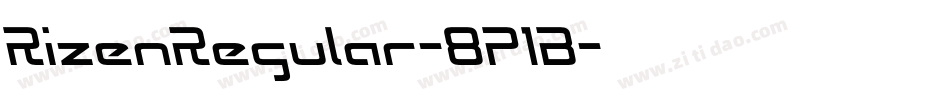 RizenRegular-8P1B字体转换 RizenRegular-8P1B字体转换