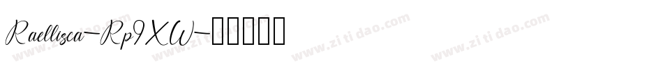 Raellisca-Rp9XW字体转换