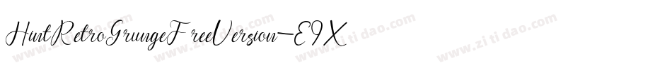 HintRetroGrungeFreeVersion-E9XW字体转换