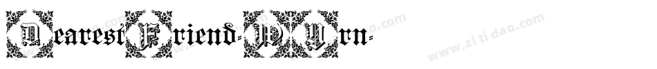 DearestFriend-WYrn字体转换