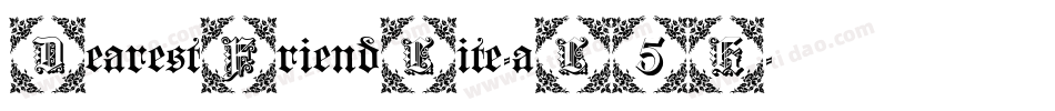 DearestFriendLite-aL5K字体转换