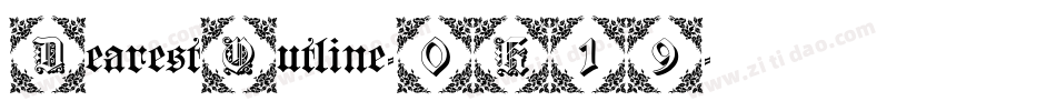 DearestOutline-0K19字体转换