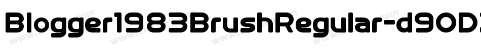 Blogger1983BrushRegular-d9ODZ字体转换