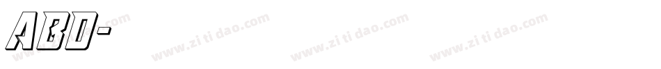 ABD字体转换