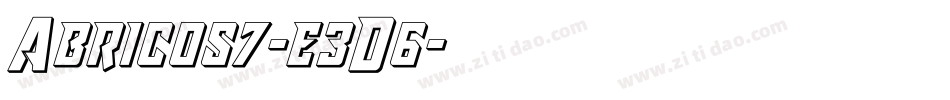 Abricos7-e3D6字体转换