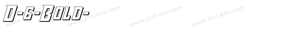 D-6-Bold字体转换