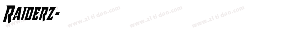Raiderz字体转换