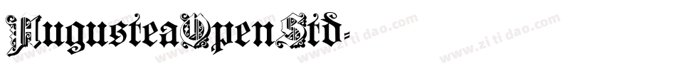 AugusteaOpenStd字体转换