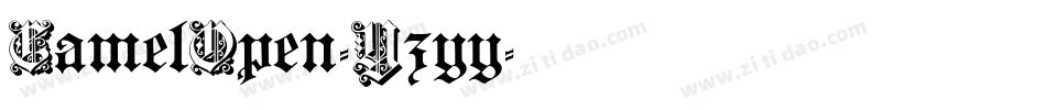 CamelOpen-Yzyy字体转换