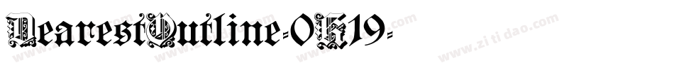DearestOutline-0K19字体转换