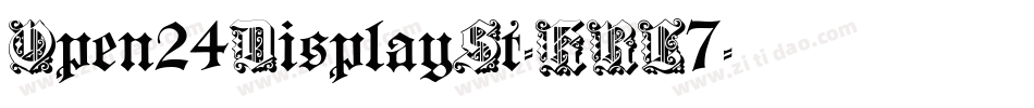 Open24DisplaySt-KRL7字体转换