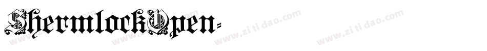 ShermlockOpen字体转换