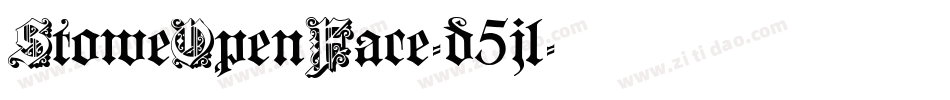 StoweOpenFace-d5jl字体转换