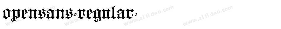 opensans-regular字体转换
