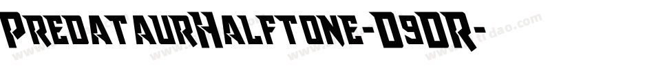 PredataurHalftone-D9DR字体转换