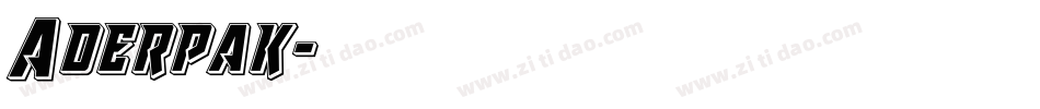 Aderpak字体转换