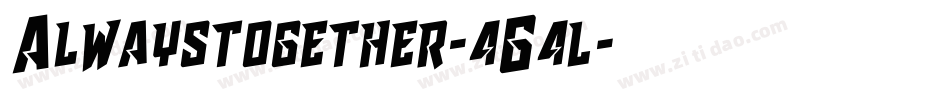 Alwaystogether-4G4l字体转换