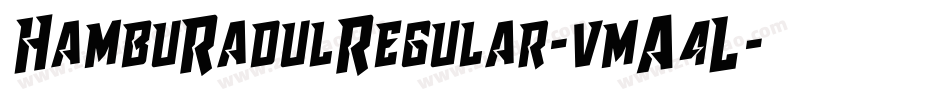 HambuRadulRegular-vmA4L字体转换 HambuRadulRegular-vmA4L字体转换