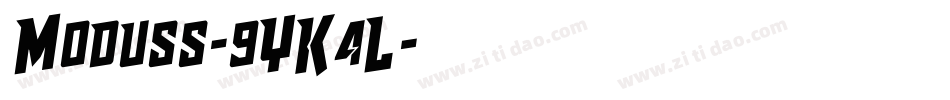 Moduss-9YK4L字体转换