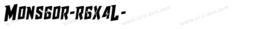 Monsgor-rgx4L字体转换 Monsgor-rgx4L字体转换
