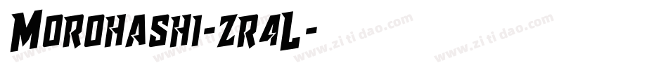 Morohashi-zr4L字体转换