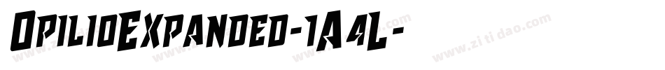 OpilioExpanded-1A4L字体转换