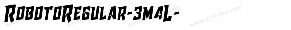RobotoRegular-3m4L字体转换