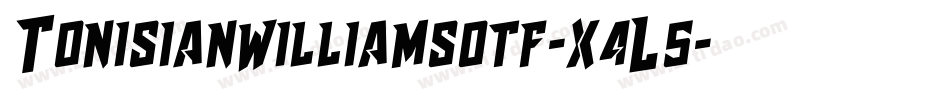 Tonisianwilliamsotf-x4L5字体转换