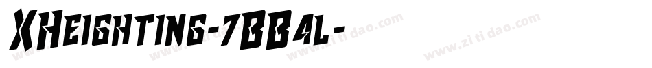 XHeighting-7BB4l字体转换 XHeighting-7BB4l字体转换