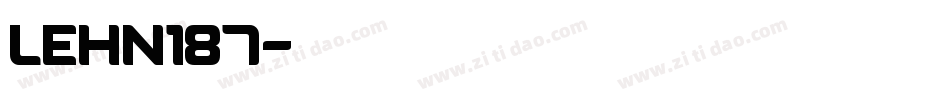 LEHN187字体转换