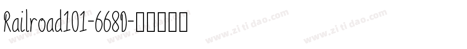 Railroad101-668D字体转换