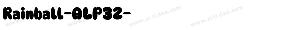 Rainball-ALP32字体转换