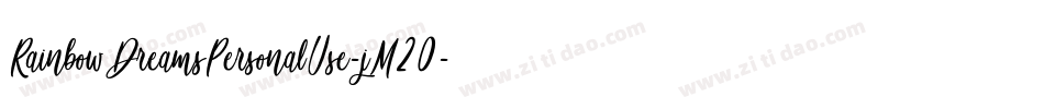RainbowDreamsPersonalUse-jM20字体转换