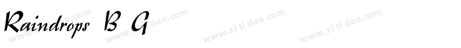 Raindrops-B1G5字体转换