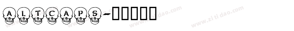 ALTCAPS字体转换