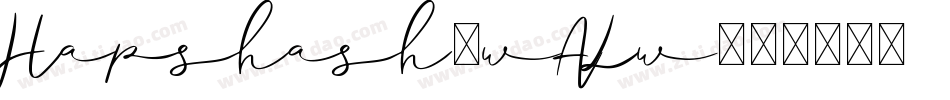 Hapshash-wALw字体转换