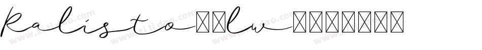 Ralisto-9lw0字体转换