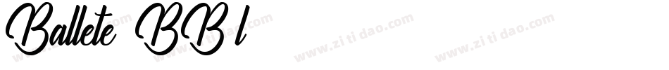 Ballete-4BB4l字体转换