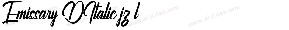 Emissary3DItalic-jz4l字体转换