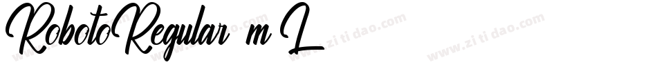 RobotoRegular-3m4L字体转换