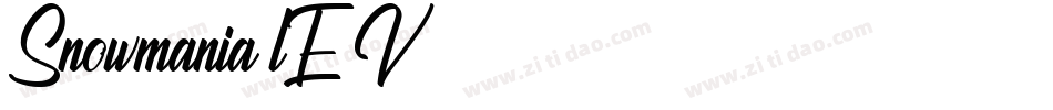 Snowmania-lE3V字体转换 Snowmania-lE3V字体转换