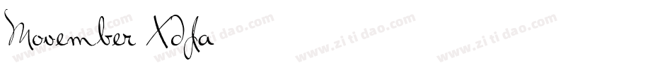 Movember-XdJa字体转换