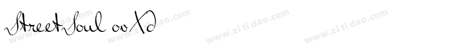 StreetSoul-ovXd字体转换