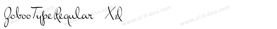 ZobooTypeRegular-60XD字体转换