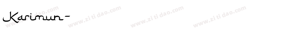 Karimun字体转换