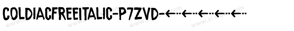 ColdiacFreeItalic-p7ZVd字体转换