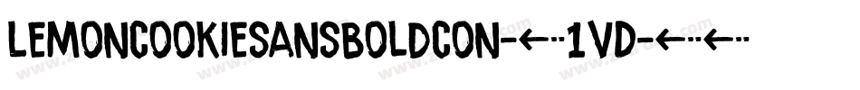 Lemoncookiesansboldcon-41vD字体转换